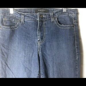 Nine West sz10 capri crop ankle zip jeans S